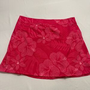 Rip Skirt Hot Pink Wrap Floral Hawaii Style Short Skirt Size Medium